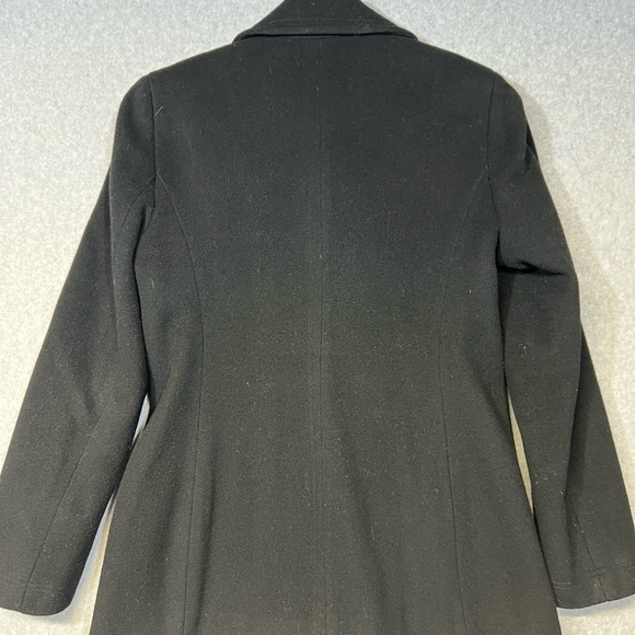Calvin Klein Coat Women’s 8 Wool  Cashmere Blend Black Jacket Girl Boss - Picture 5 of 5